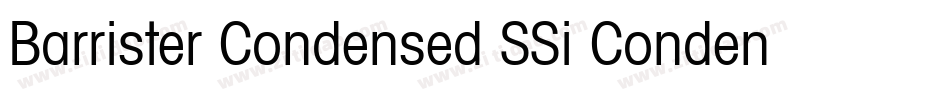 Barrister Condensed SSi Condensed字体转换